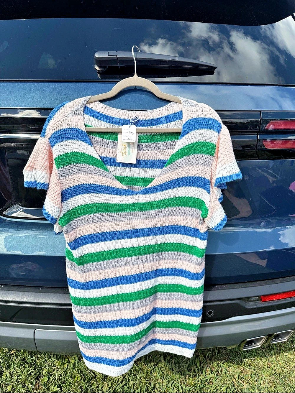 Striped Short Sleeve Top
